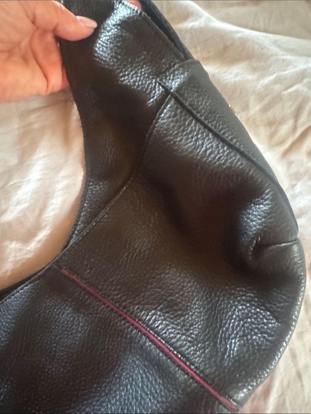 Hammitt Black Pebbled Leather Hobo - Picture 9 of 16